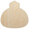 Charming Kawaii Chibi Chicken Face Blushing Cheeks Farm Eggs Unfinished Wood Shape Piece Cutout for DIY Craft Projects